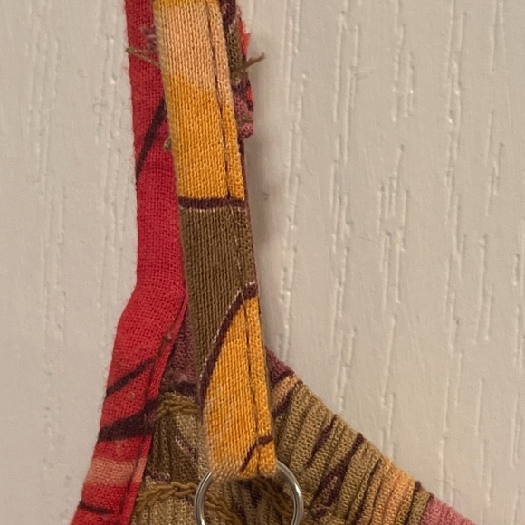 Nostalgia Ruffled Tiered Red and Yellow Maxi Dress - Picture 4 of 8